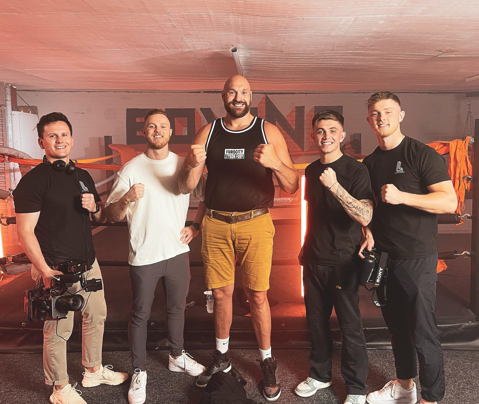 Tyson Fury ad shoot behind the scenes